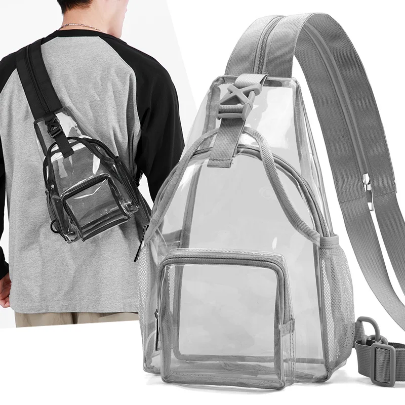 Multifunctional Dual-use PVC Transparent Bag Crossbody Chest Bag Mini Clear Double Shoulder Backpack
Multifunctional Dual-use PVC Transparent Bag Crossbody Chest Bag Mini Clear Double Shoulder Backpack