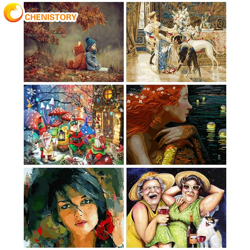 CHENISTORY 60x75cm DIY Oil Painting By Numbers Figure Landscape Home Bedroom Wall Artwork Coloring By Numbers Handmade Gift
CHENISTORY 60x75cm DIY Oil Painting By Numbers Figure Landscape Home Bedroom Wall Artwork Coloring By Numbers Handmade Gift