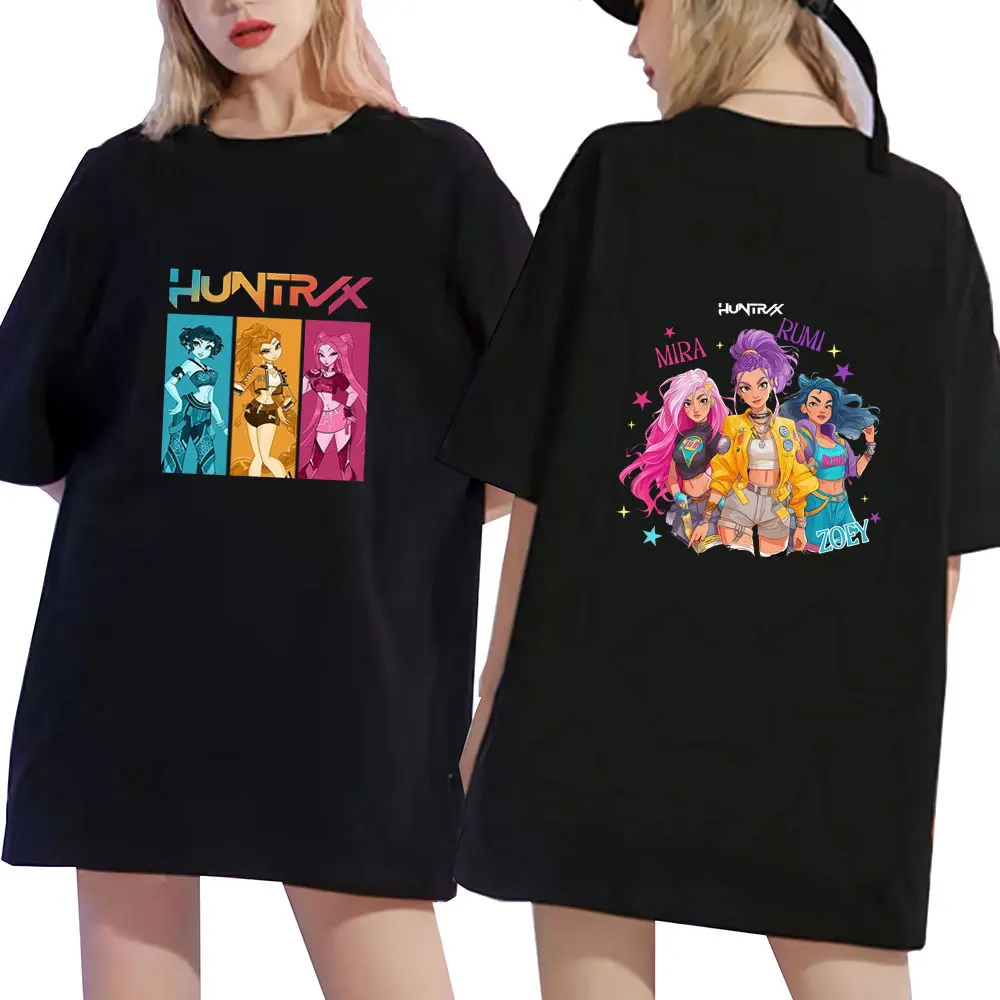 Kpop Demon Hunters Rumi Mira Zpey Graphic Tees Fashion Harajuku T-shirts Summer Couple Clothing Cotton Casual Oversized T Shirt
Kpop Demon Hunters Rumi Mira Zpey Graphic Tees Fashion Harajuku T-shirts Summer Couple Clothing Cotton Casual Oversized T Shirt