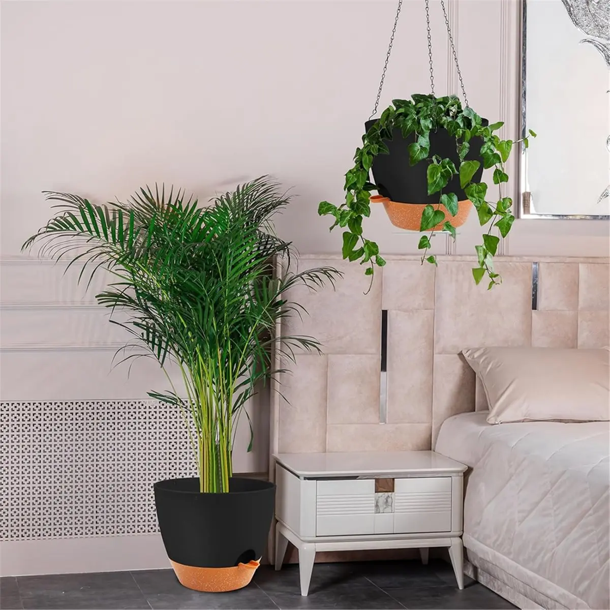 Large Hanging Planter, 10 Inch Hanging Planter for Indoor. Outdoor Plants, Self Watering Plant Pot, Plant Hanger
Large Hanging Planter, 10 Inch Hanging Planter for Indoor. Outdoor Plants, Self Watering Plant Pot, Plant Hanger