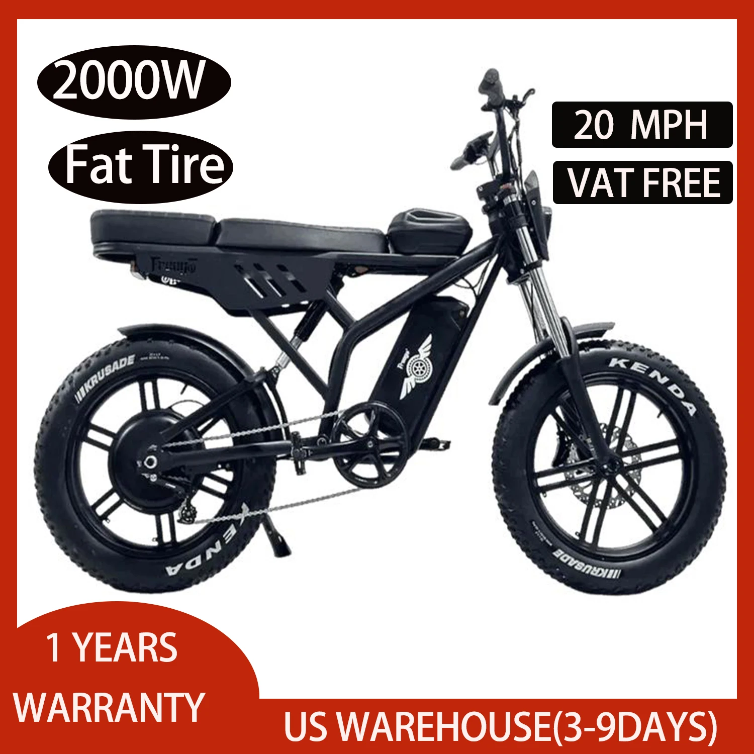 2026 Freego F2 Pro Max 2000 Вт Prime Полная подвеска 60 В 18 Ач Аккумулятор Электрический велосипед 20*4-дюймовый электронный велосипед с толстыми шинами Сертификация UL
2026 Freego F2 Pro Max 2000 Вт Prime Полная подвеска 60 В 18 Ач Аккумулятор Электрический велосипед 20*4-дюймовый электронный велосипед с толстыми шинами Сертификация UL