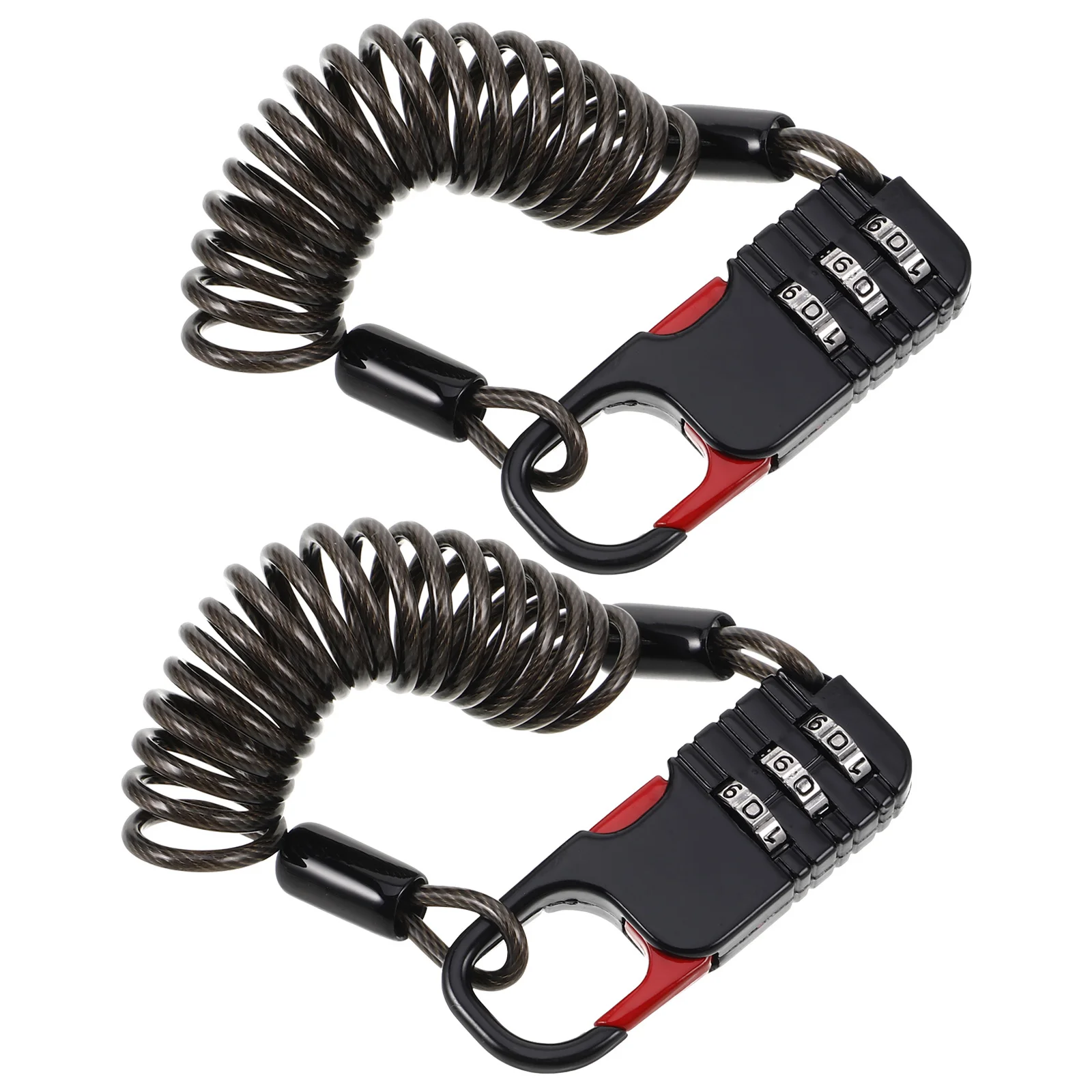 2Pcs Anti-Theft Telescopic Wire Lock Bike Password Lock with Resettable Combination Sturdy Coiled Cable for Motorcycle Luggage
2Pcs Anti-Theft Telescopic Wire Lock Bike Password Lock with Resettable Combination Sturdy Coiled Cable for Motorcycle Luggage