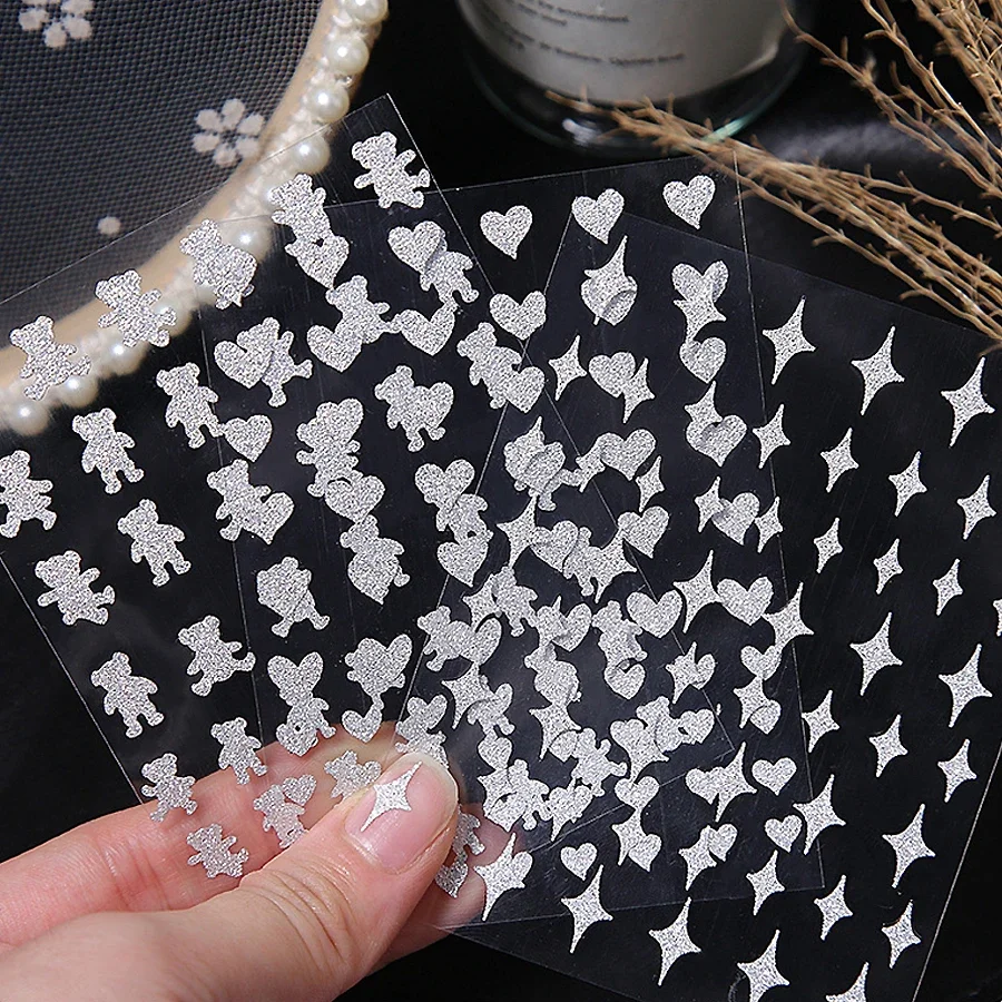 2Pcs French Tips Nail Stickers Set Glitter Butterfly Heart Star Design Adhesive Gel Nail Art Decals for Professional Manicure
2Pcs French Tips Nail Stickers Set Glitter Butterfly Heart Star Design Adhesive Gel Nail Art Decals for Professional Manicure