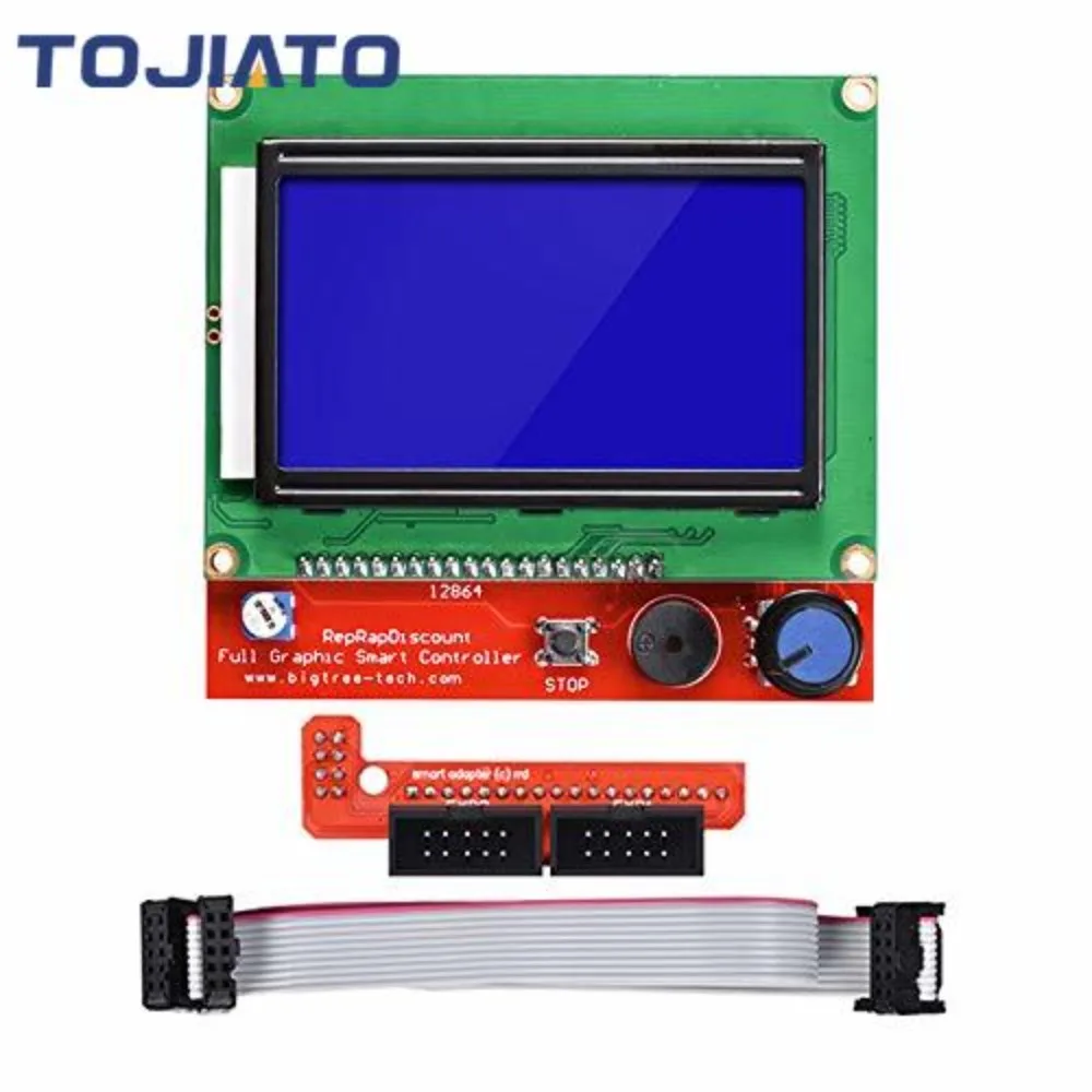 Умный контроллер 3D-принтера RAMPS 1,4 Mega2560 LCD 12864 ЖК-панель управления для Arduino 128x64 ЖК-дисплей с синим экраном, детали 3D-принтера
Умный контроллер 3D-принтера RAMPS 1,4 Mega2560 LCD 12864 ЖК-панель управления для Arduino 128x64 ЖК-дисплей с синим экраном, детали 3D-принтера