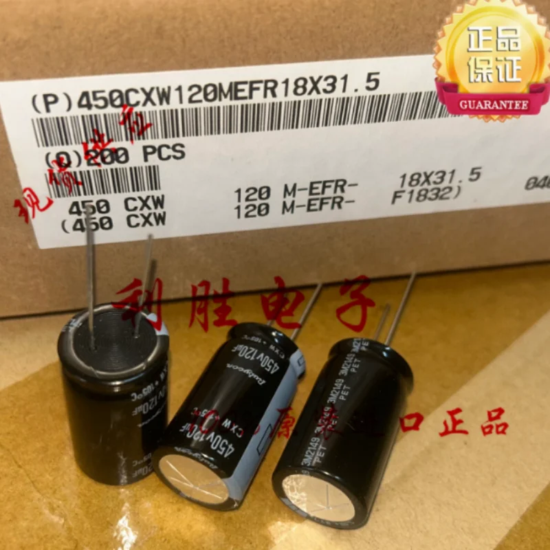 10PCS-100PCS 120UF 450V Japanese Ruby RUBYCON capacitor 450V120UF 18 * 31.5 CXW
10PCS-100PCS 120UF 450V Japanese Ruby RUBYCON capacitor 450V120UF 18 * 31.5 CXW