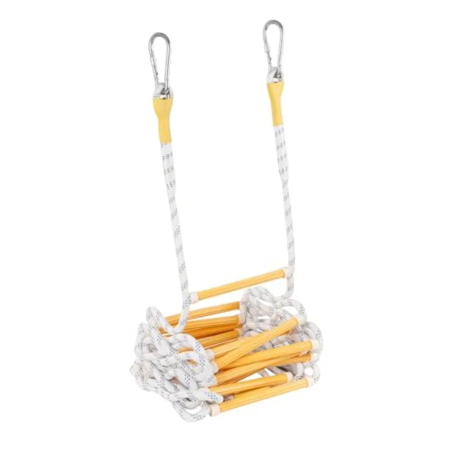 Emergency Fire Escape Ladder Flame Resistant Safety Extension Rope with 2 Hooks 2-6 Story Homes Reusable Portable Rope Ladder F
Emergency Fire Escape Ladder Flame Resistant Safety Extension Rope with 2 Hooks 2-6 Story Homes Reusable Portable Rope Ladder F