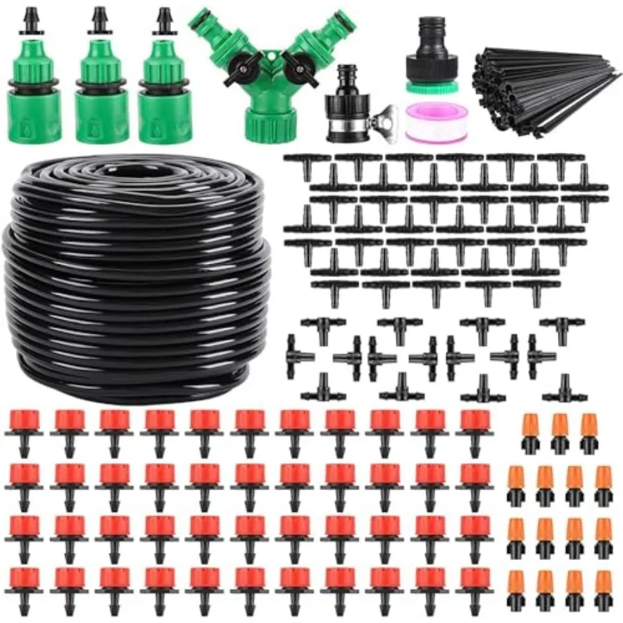 Drip Irrigation SystemGarden Drip Irrigation Kit 1/4"" Blank Tubing Drip Kit DIY Automatic Irrigation Equipment Set for Garden
Drip Irrigation SystemGarden Drip Irrigation Kit 1/4"" Blank Tubing Drip Kit DIY Automatic Irrigation Equipment Set for Garden