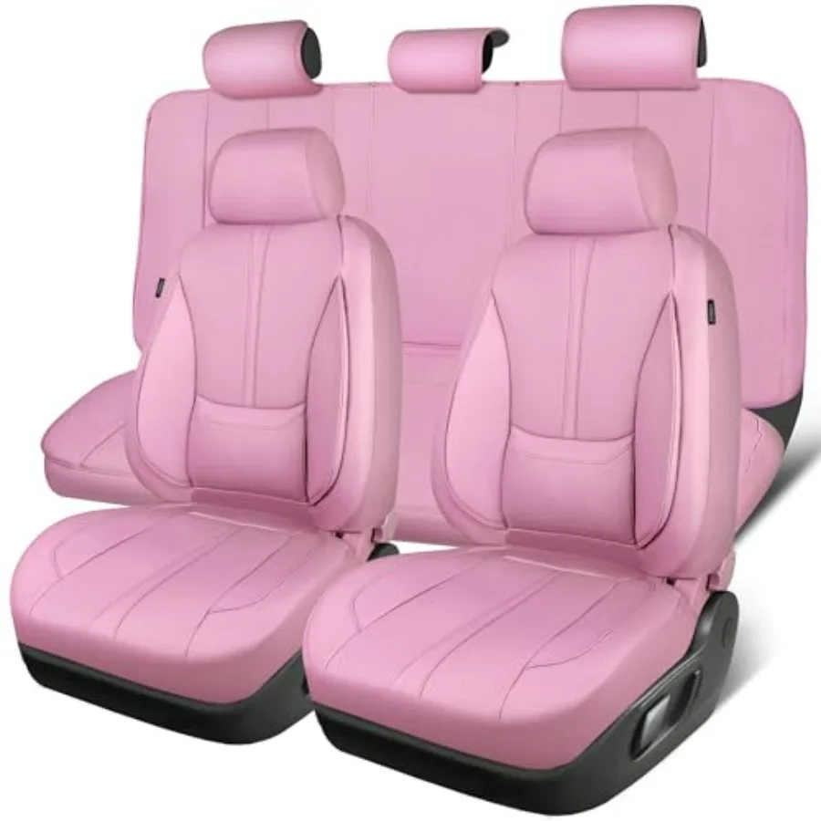 Розовые кожаные чехлы на сиденья, полный комплект, водонепроницаемые, из 3D-пены, из искусственной кожи, роскошные, комфортные, автомобильные, на 5 мест, милые
Розовые кожаные чехлы на сиденья, полный комплект, водонепроницаемые, из 3D-пены, из искусственной кожи, роскошные, комфортные, автомобильные, на 5 мест, милые
