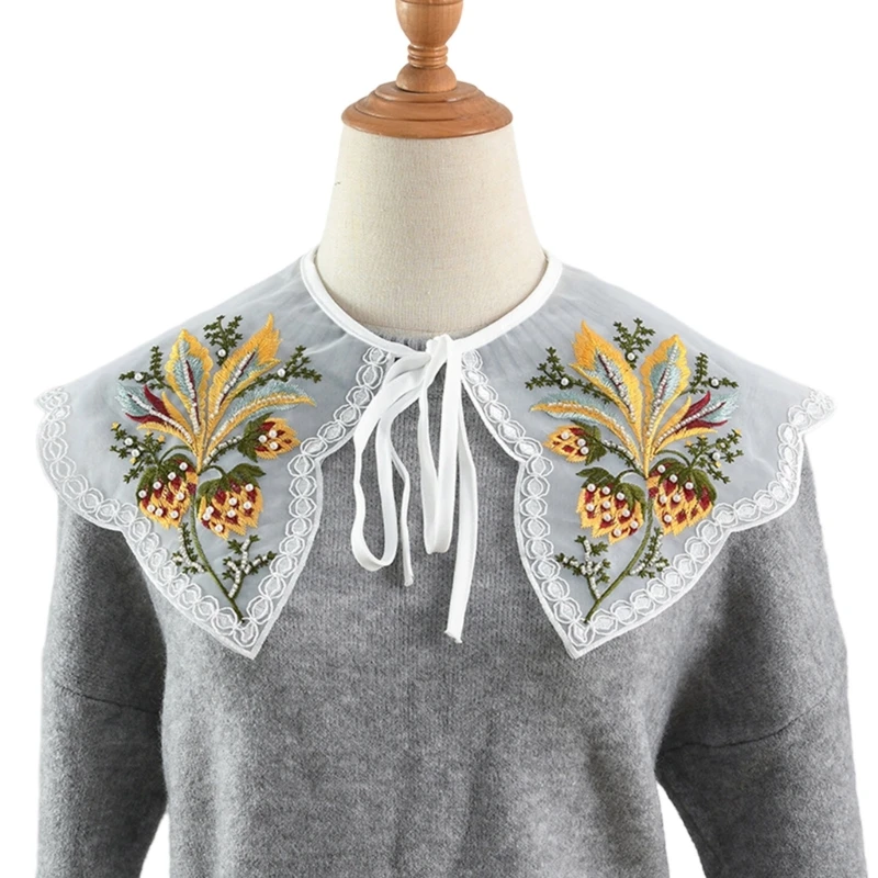 Elegant Detachable Collar Universal Embroidered Collar Shawl Wrap Shirt Collar
Elegant Detachable Collar Universal Embroidered Collar Shawl Wrap Shirt Collar