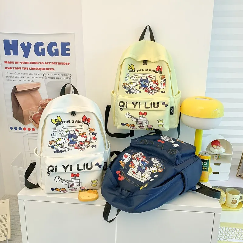 Портативный студенческий рюкзак большой вместимости в стиле аниме Hello Kitty, модная и универсальная сумка на плечо, многофункциональная сумка в подарок
Портативный студенческий рюкзак большой вместимости в стиле аниме Hello Kitty, модная и универсальная сумка на плечо, многофункциональная сумка в подарок