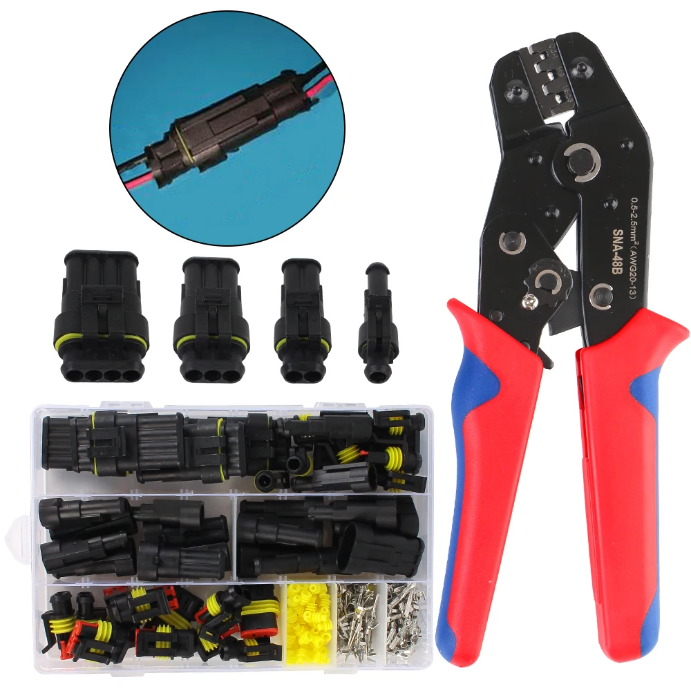 Автомобильные кабельные разъемы IP68 Водонепроницаемые 1/2/3/4-контактные обжимные клещи SNA-48B Автомобильные разъемы
Автомобильные кабельные разъемы IP68 Водонепроницаемые 1/2/3/4-контактные обжимные клещи SNA-48B Автомобильные разъемы