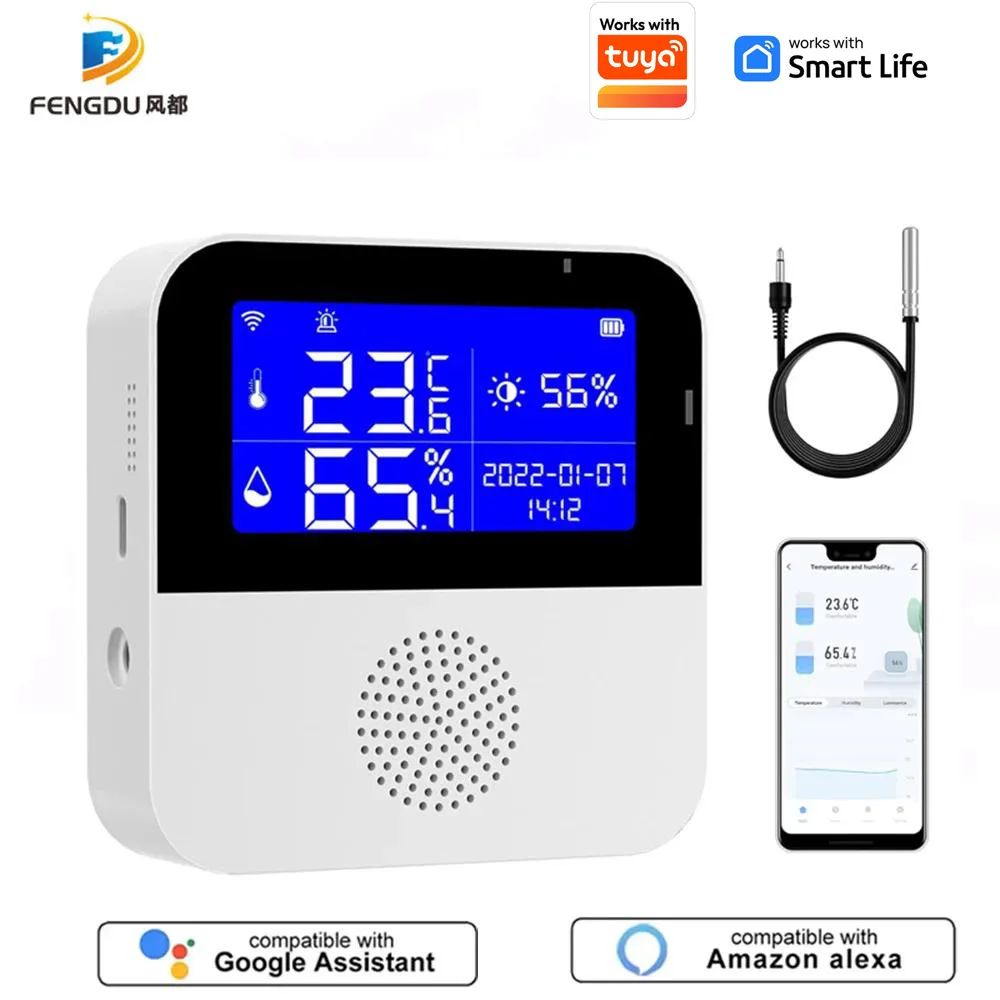Tuya Smart Wifi Sensor Temperature Probe Sensor Portable Wireless Water Temperature and Humidity Sensor for Sell
Tuya Smart Wifi Sensor Temperature Probe Sensor Portable Wireless Water Temperature and Humidity Sensor for Sell