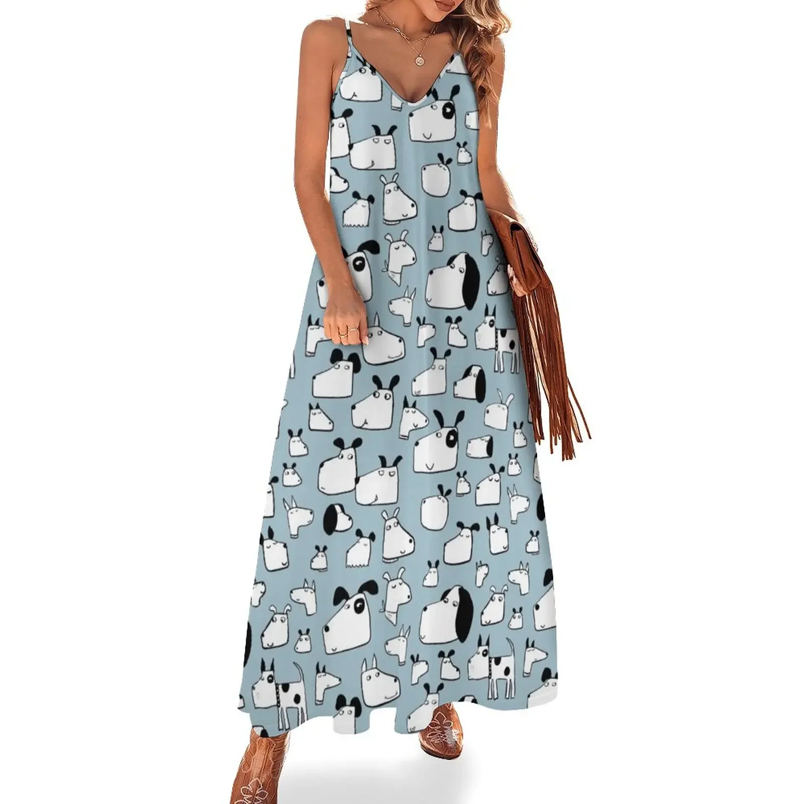 Many Dogs Sleeveless Dress elegant chic women dresses promotion african dresses for woman long dresses for women Dress
Many Dogs Sleeveless Dress elegant chic women dresses promotion african dresses for woman long dresses for women Dress