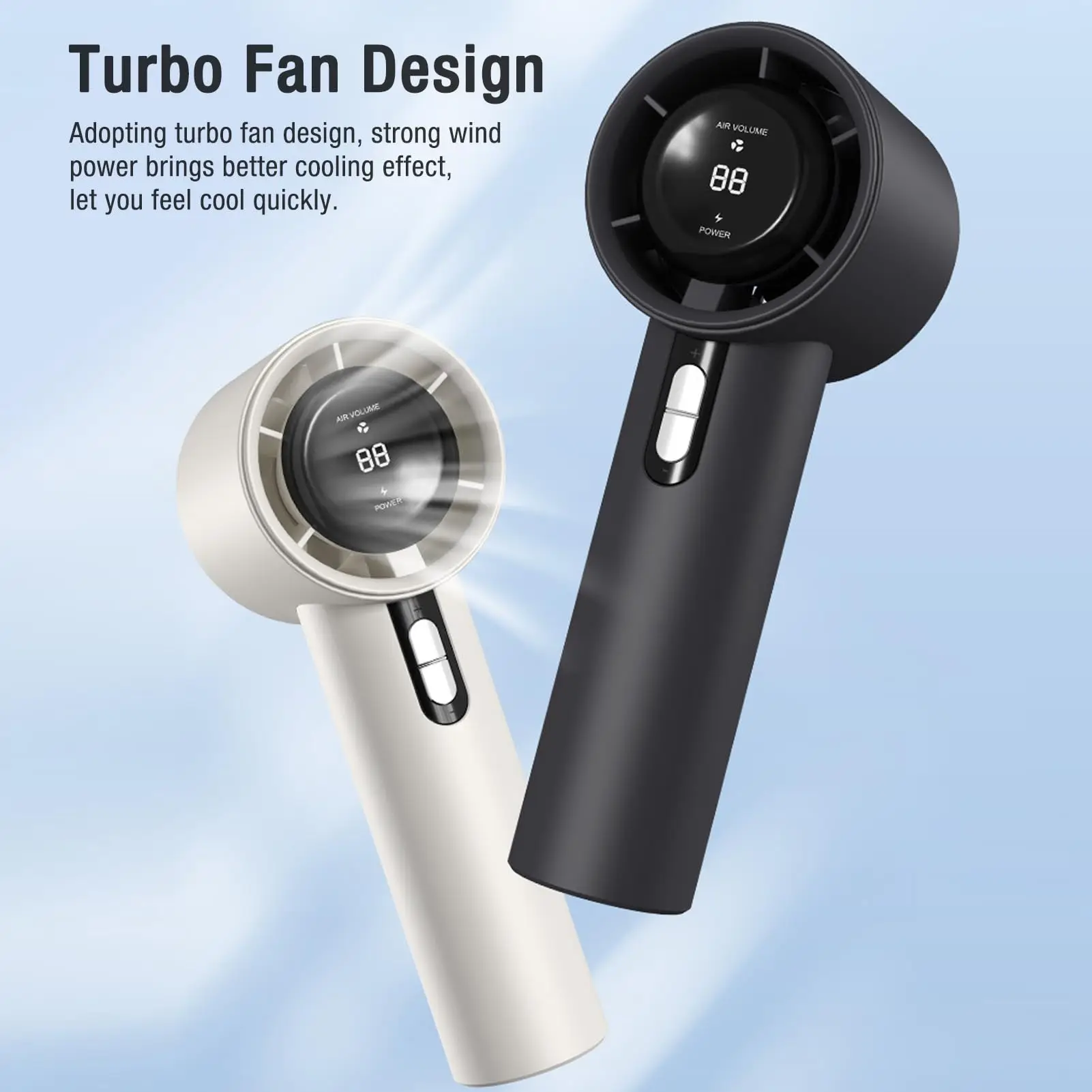 Portable Handheld Turbo Fan, 1-100 Adjustable Speeds, 3600mAh Rechargeable Personal Fan with Digital Display, Gifts for Women Men, Travel/Camping/Outdoor
Portable Handheld Turbo Fan, 1-100 Adjustable Speeds, 3600mAh Rechargeable Personal Fan with Digital Display, Gifts for Women Men, Travel/Camping/Outdoor
