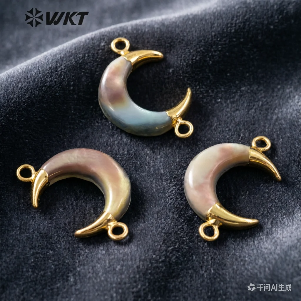 WT-JP293 WKT Amazing Lovely Tiny Grey Golden Corner Shell Moon Shape Double Hooks Grey Shell Romantic Pendants Necklace Jewelry
WT-JP293 WKT Amazing Lovely Tiny Grey Golden Corner Shell Moon Shape Double Hooks Grey Shell Romantic Pendants Necklace Jewelry