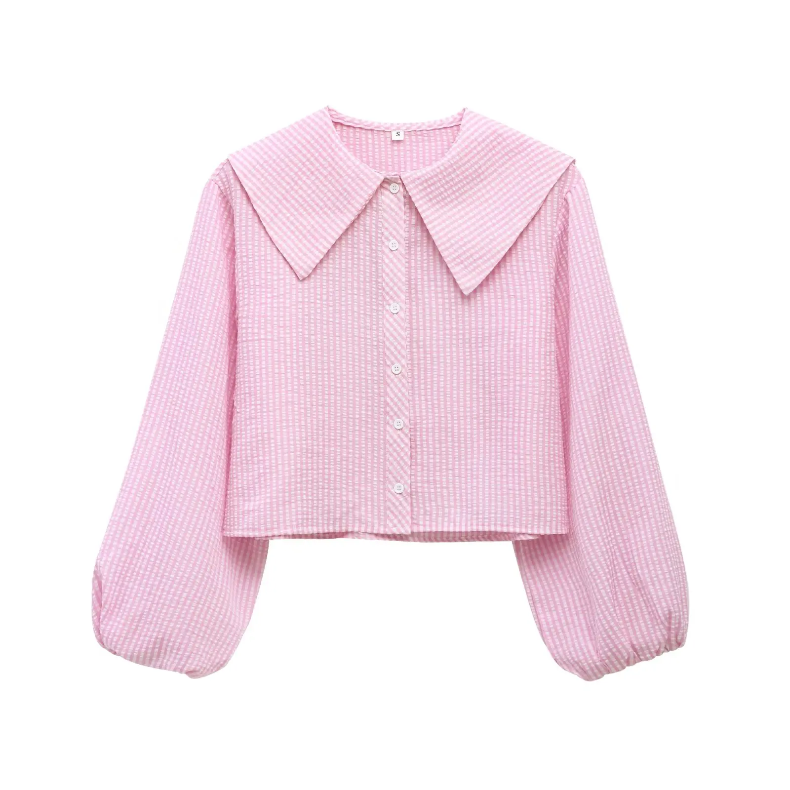 TAOP&ZA Women's 2025 Spring New Sweet Style All-match Small Round Lapel Plaid Shirt 4661038
TAOP&ZA Women's 2025 Spring New Sweet Style All-match Small Round Lapel Plaid Shirt 4661038