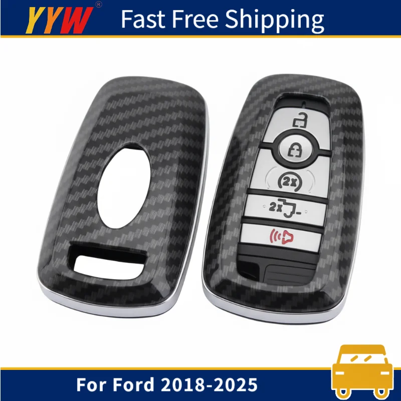Smart Car Key Case Cover For Ford 2018-2025 Carbon Fiber Style Decoration Dust proof Durable Car Accessories 
Smart Car Key Case Cover For Ford 2018-2025 Carbon Fiber Style Decoration Dust proof Durable Car Accessories