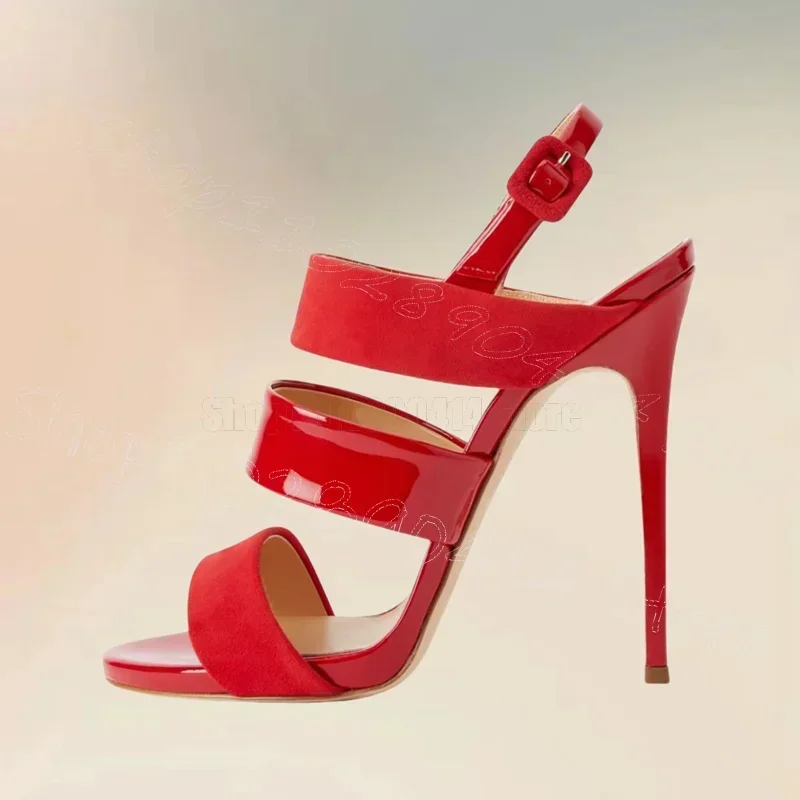 Red Hollow Design Patent Leather Sandals Buckle Strap Women Shoes Thin High Heels Open Toe Party Dating 2026 Zapatos Para Mujere
Red Hollow Design Patent Leather Sandals Buckle Strap Women Shoes Thin High Heels Open Toe Party Dating 2026 Zapatos Para Mujere