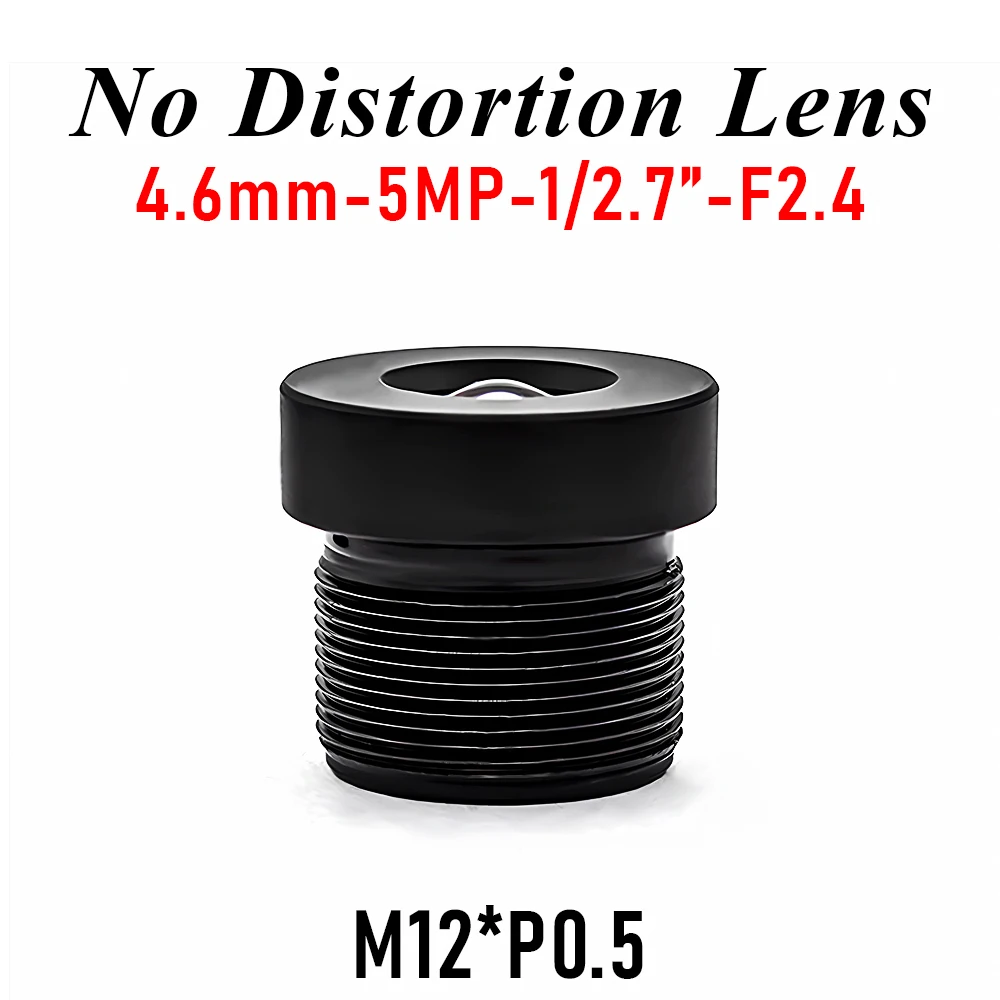 5MP 4.6mm No Distortion M12 Lens 1/2.7" Format F2.4 Distortion-free CCTV Lens with 650nm IR Filter for Machine Vision Industrial
5MP 4.6mm No Distortion M12 Lens 1/2.7" Format F2.4 Distortion-free CCTV Lens with 650nm IR Filter for Machine Vision Industrial