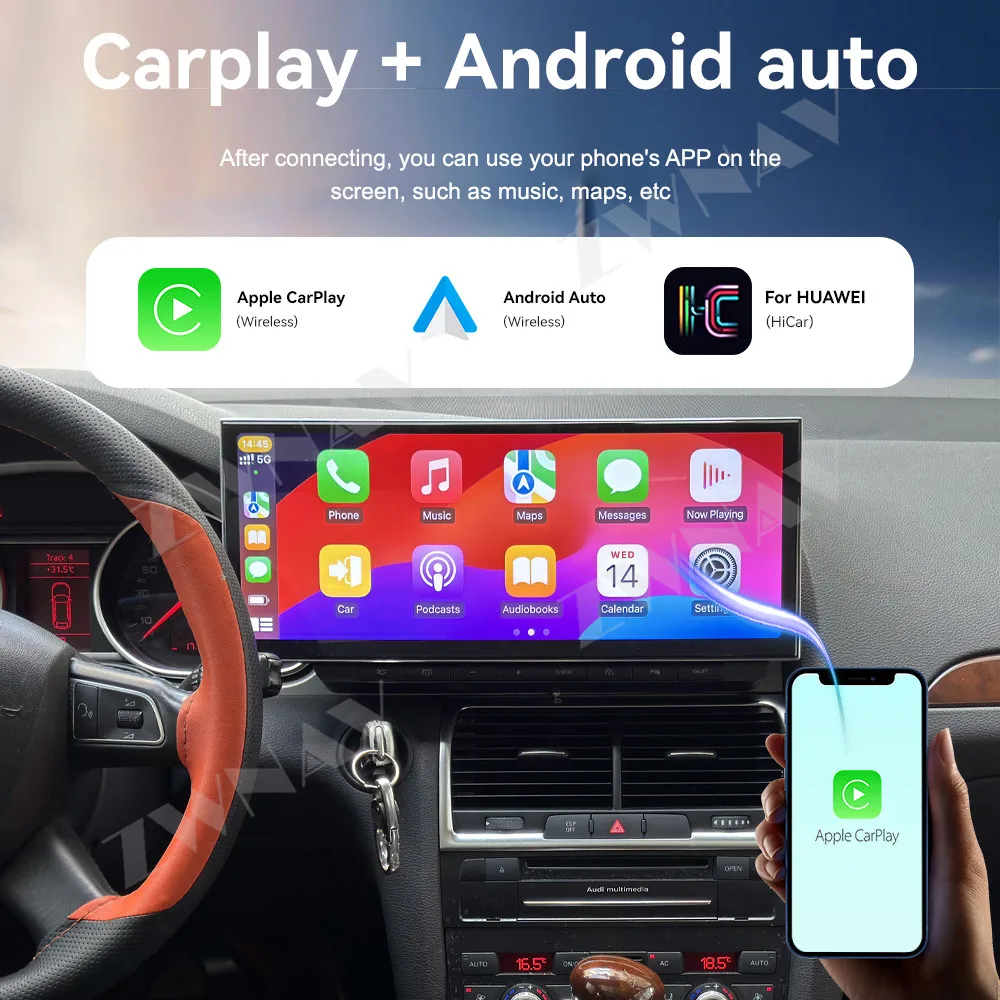 Android 14 Carplay Car Radio Stereo 15.8 Inch Touch Screen For Audi Q7 2010-2015 GPS Navigation Automotive Multimedia Head Unit
Android 14 Carplay Car Radio Stereo 15.8 Inch Touch Screen For Audi Q7 2010-2015 GPS Navigation Automotive Multimedia Head Unit