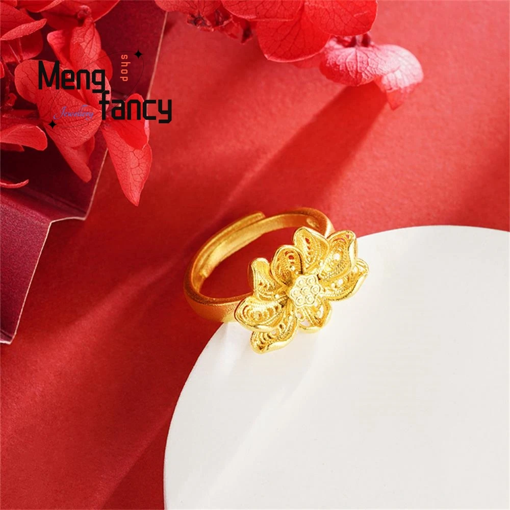 Ancient Sand Gold Lotus Necklace Earrings Ring Retro Chinese Style Exquisite Elegant Fashion Jewelry Best Selling Holiday Gifts
Ancient Sand Gold Lotus Necklace Earrings Ring Retro Chinese Style Exquisite Elegant Fashion Jewelry Best Selling Holiday Gifts