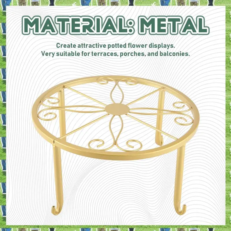 FTS Floor Iron Pot Plant Stand Flower Shelf Holder Garden Shelves Garden Plant Balcony Round Rack Home Decor
FTS Floor Iron Pot Plant Stand Flower Shelf Holder Garden Shelves Garden Plant Balcony Round Rack Home Decor
