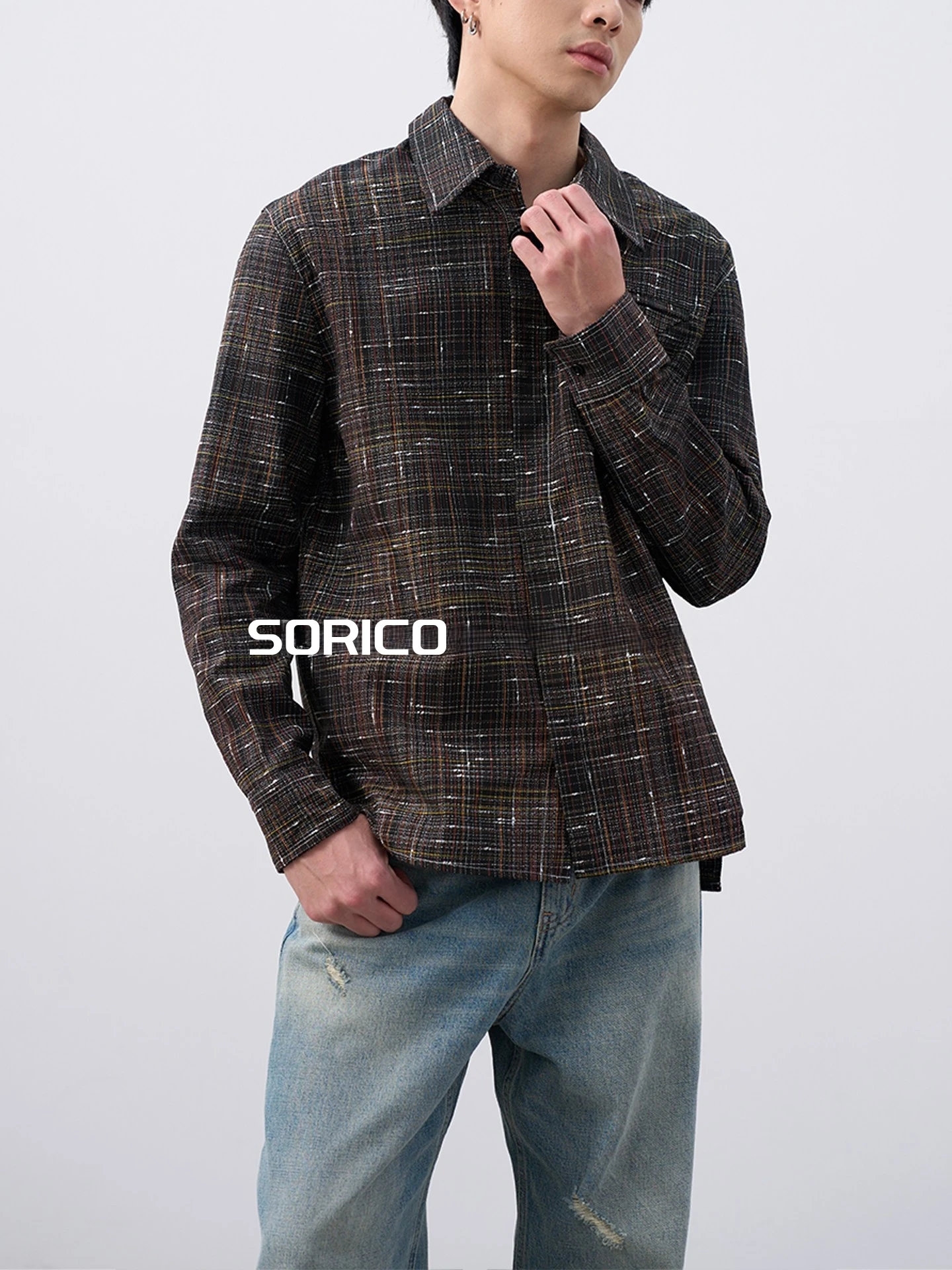 SORICO Woven Gradient Color Cross Pattern Starry Embroidery Unisex Long Sleeve Casual Style Cotton Shirt Breathable Skin-...
SORICO Woven Gradient Color Cross Pattern Starry Embroidery Unisex Long Sleeve Casual Style Cotton Shirt Breathable Skin-...