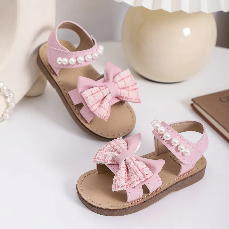 New Children Open-toe Flat Sandals Sweet Bowknot Little Girl Summer Causal Sandals Princess Fashion Kids School Sandal Versatile
New Children Open-toe Flat Sandals Sweet Bowknot Little Girl Summer Causal Sandals Princess Fashion Kids School Sandal Versatile