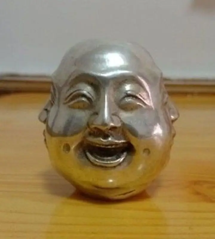 Rare Tibet Tribal Miao Silver Chinese tibet silver carved 4 face Buddha decoration wholesale factory BRASS Arts outlets
Rare Tibet Tribal Miao Silver Chinese tibet silver carved 4 face Buddha decoration wholesale factory BRASS Arts outlets