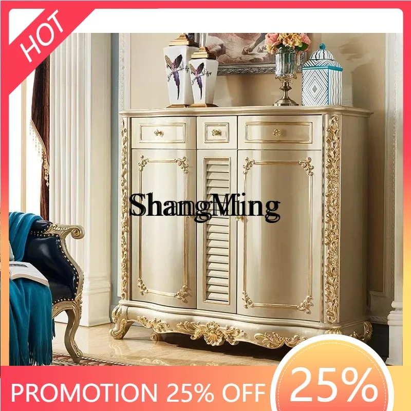 CL all-solid wood shoe cabinet hand-carved foyer storage cabinet
CL all-solid wood shoe cabinet hand-carved foyer storage cabinet