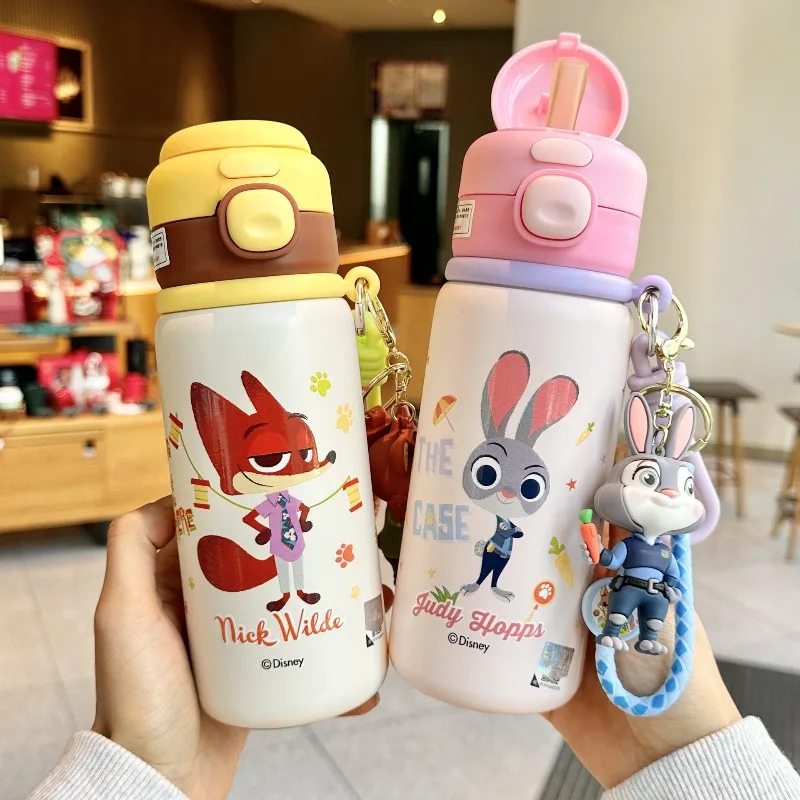 Disney Thermos Zootopia Nick Judy Cartoon Cute Double Drinking Mouth Water Cup Straw Keep Cool Students Bottle Birthday Gifts
Disney Thermos Zootopia Nick Judy Cartoon Cute Double Drinking Mouth Water Cup Straw Keep Cool Students Bottle Birthday Gifts