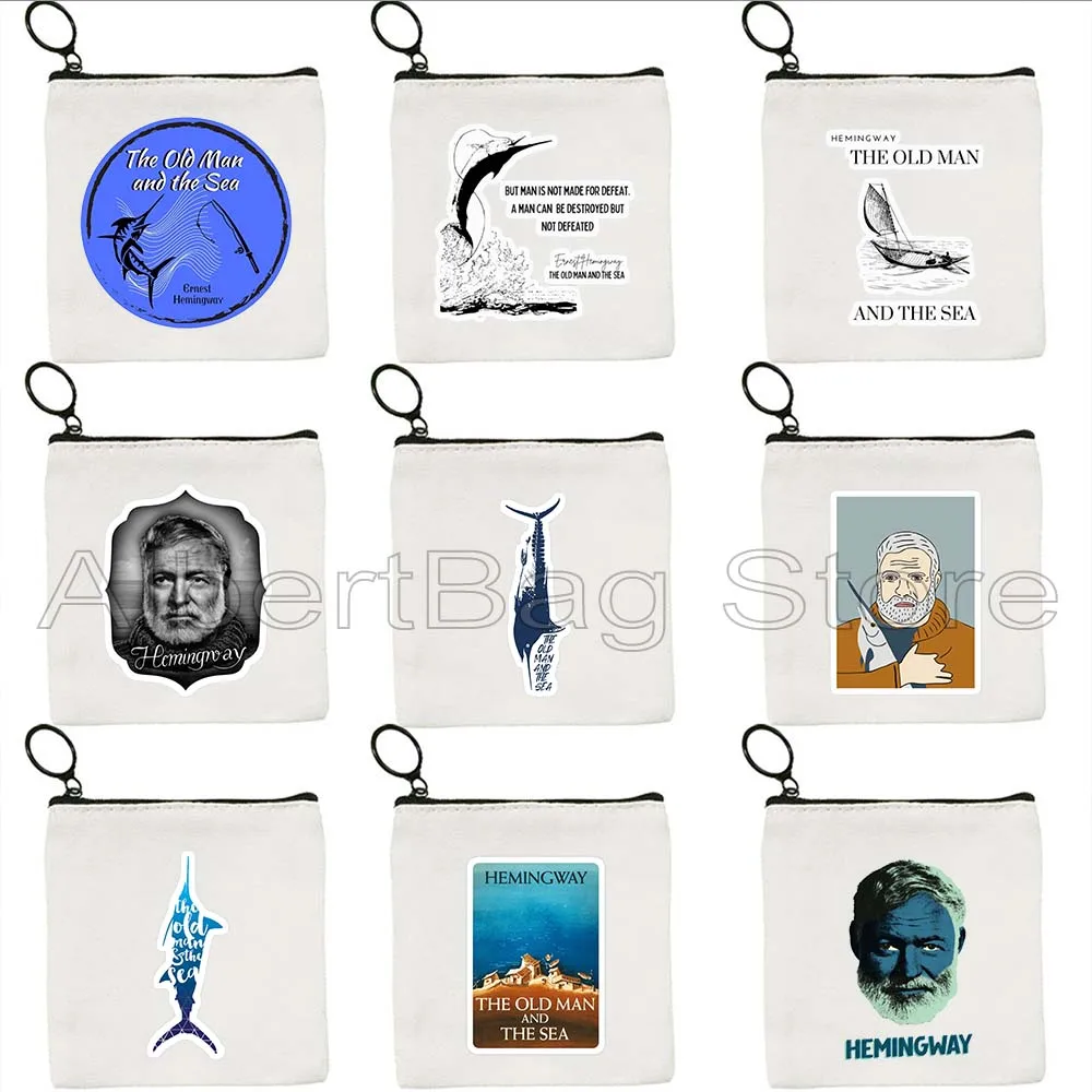The Old Man And The Sea Ernest Hemingway Novels Books Lover Sea Fishing Gift Key Coin Purse Bag Storage Card Wallet Zipper Pouch
The Old Man And The Sea Ernest Hemingway Novels Books Lover Sea Fishing Gift Key Coin Purse Bag Storage Card Wallet Zipper Pouch