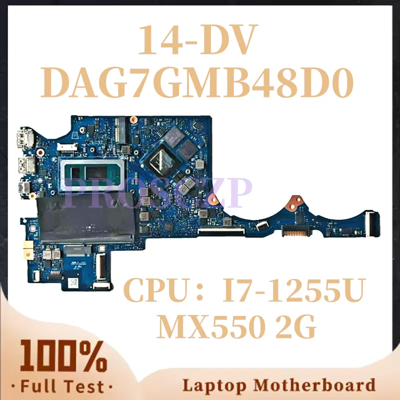 DAG7GMB48D0 For HP Pavilion 14-dv0000 14-DV Laptop Motherboard G7GC I7-1255U MX550 2G 100% Fully Tested OK
DAG7GMB48D0 For HP Pavilion 14-dv0000 14-DV Laptop Motherboard G7GC I7-1255U MX550 2G 100% Fully Tested OK