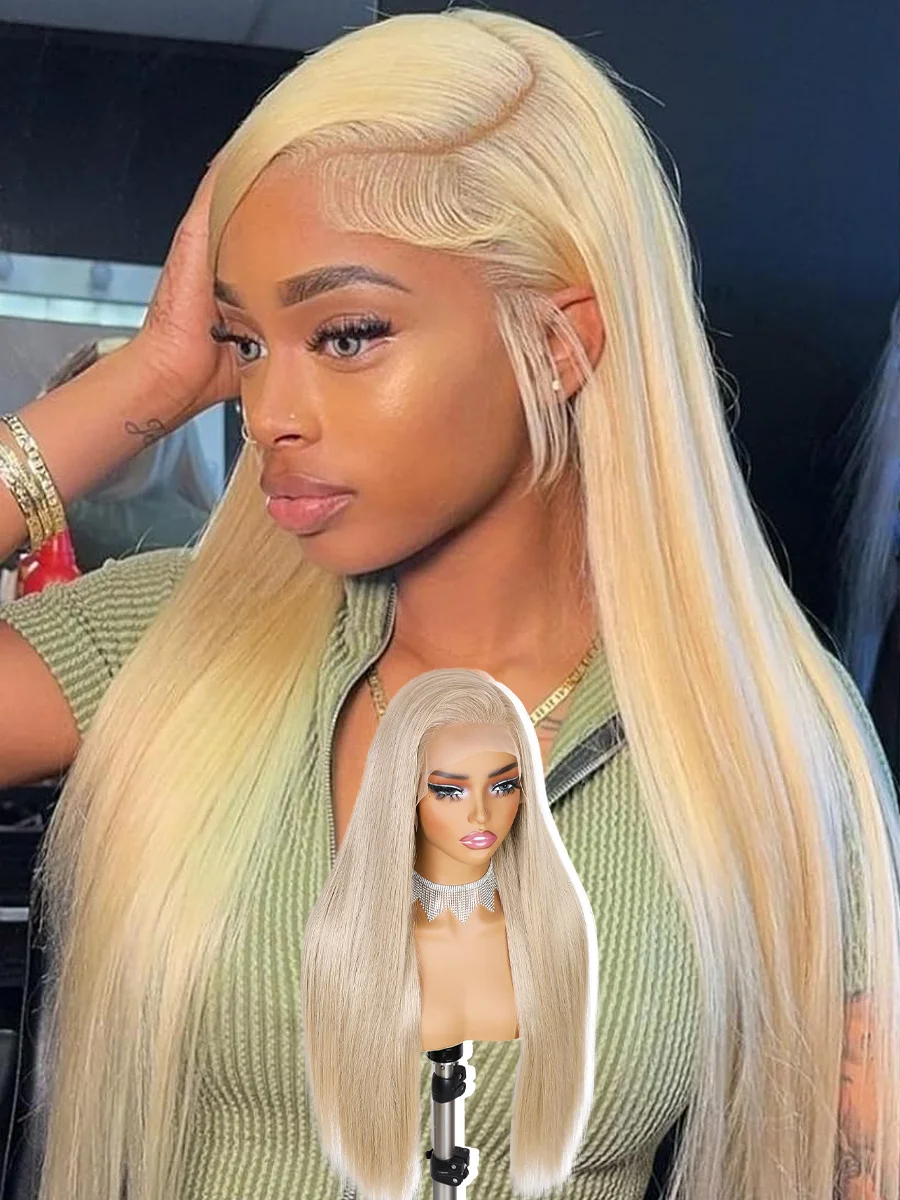 #613 40 Inches Long-length 200% High Density 13x6 13x4 HD Transparent Lace Frontal Wig Honey Blonde 613 Blonde Bone Straight Human Hair Wigs For Women Brazilian Hair Pre Plucked
#613 40 Inches Long-length 200% High Density 13x6 13x4 HD Transparent Lace Frontal Wig Honey Blonde 613 Blonde Bone Straight Human Hair Wigs For Women Brazilian Hair Pre Plucked