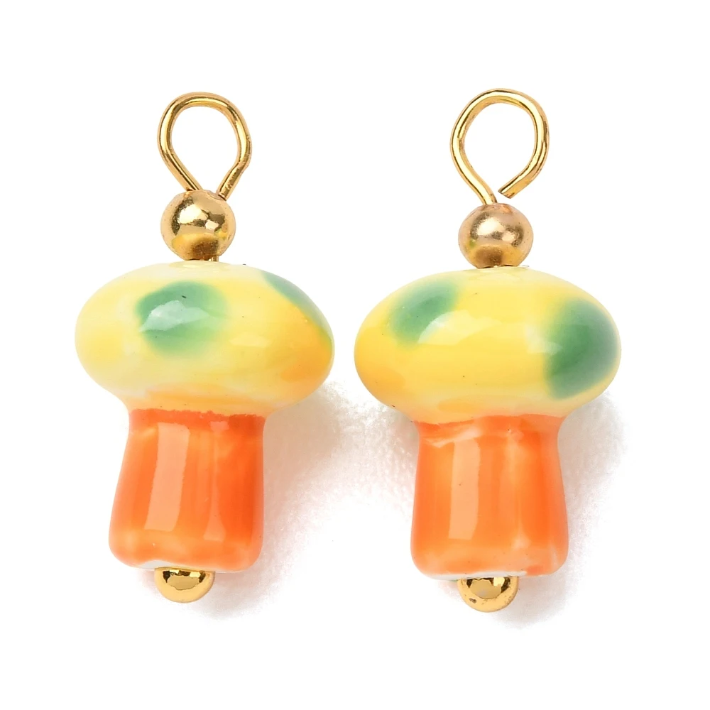 20pcs Gold Plated Ceramic Mushroom Charms Colorful Mushroom Porcelain Charm for Jewelry Craft Decor Bracelets Keychain Making
20pcs Gold Plated Ceramic Mushroom Charms Colorful Mushroom Porcelain Charm for Jewelry Craft Decor Bracelets Keychain Making