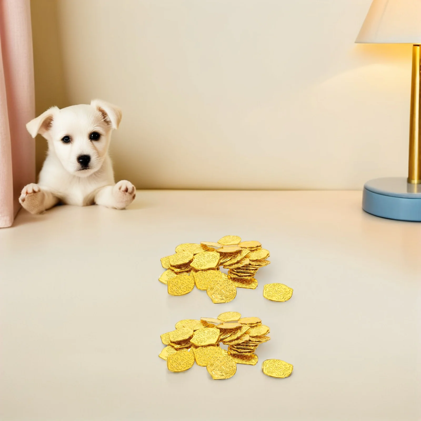 100Pcs Pirate Doubloons Fake Coins Plastic Tokens for Pirate Birthday Party Favors Treasure Chest Coins Treasure
100Pcs Pirate Doubloons Fake Coins Plastic Tokens for Pirate Birthday Party Favors Treasure Chest Coins Treasure