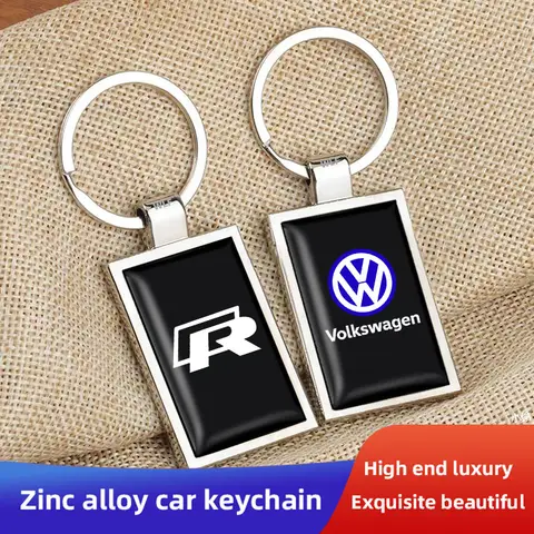 Zinc Alloy Men Car Key Rings Pendant Auto Logo Keychain For VW Golf Polo GTI Scirocco ID.3 Passat Tiguan CC Jetta Touareg Touran