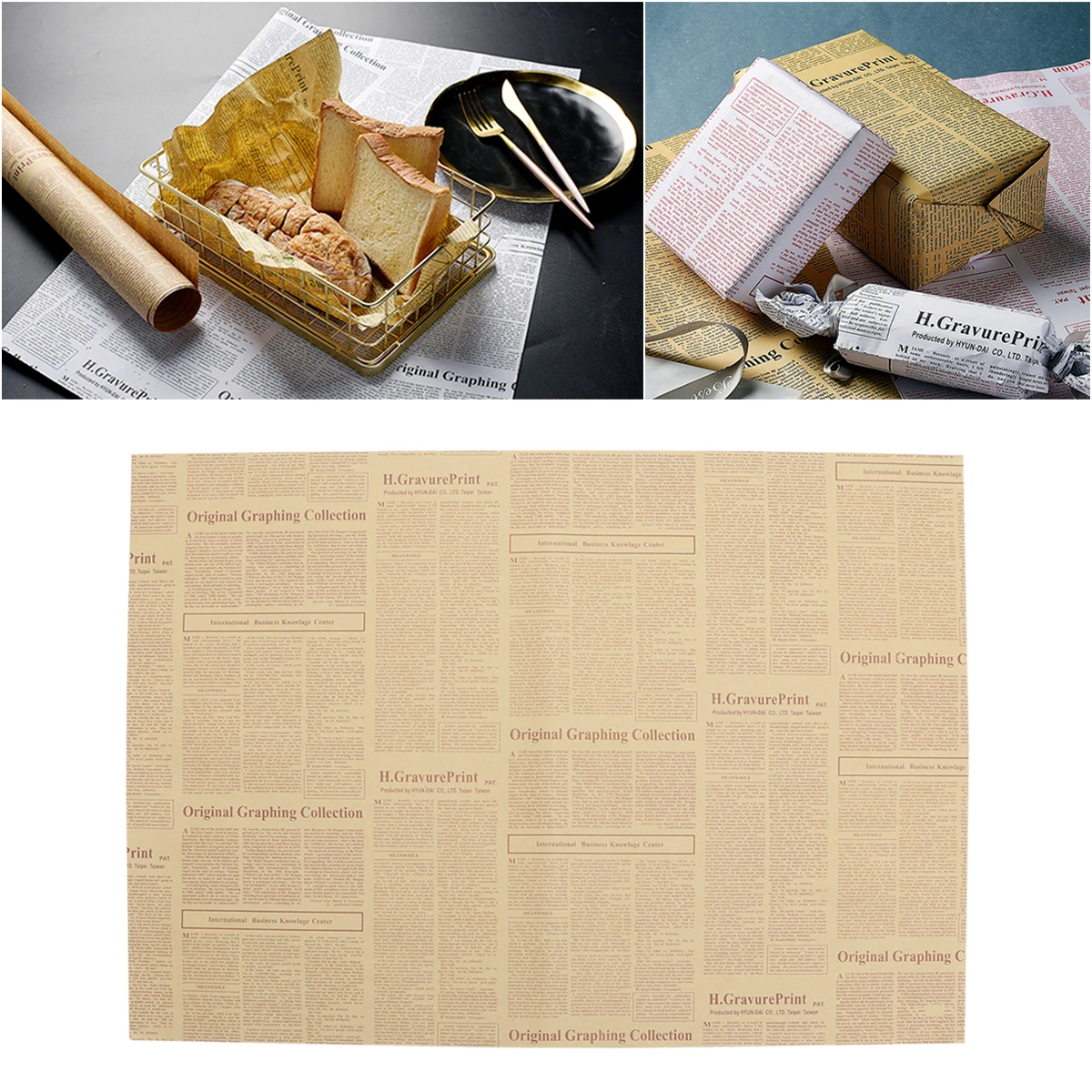 Vintage Wrapping Paper For Flowers Gifts Kraft Floral Gift Wraps, Eco-Friendly Newspaper Design, Diy Craft Scrapbooking
Vintage Wrapping Paper For Flowers Gifts Kraft Floral Gift Wraps, Eco-Friendly Newspaper Design, Diy Craft Scrapbooking