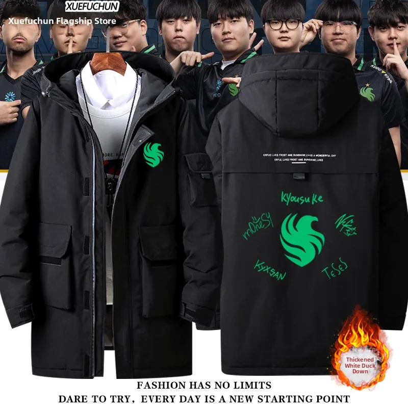 TFalcons CS:GO Niko Signed Jaet Men's down Jaet Outerwear T orm Polyester Fiber Warm Thiened Long Sve
TFalcons CS:GO Niko Signed Jaet Men's down Jaet Outerwear T orm Polyester Fiber Warm Thiened Long Sve