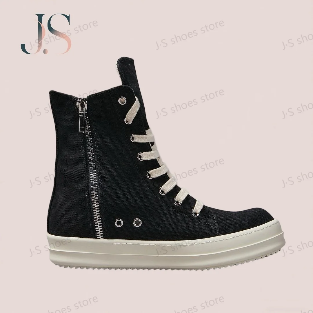 R-o Retro Black Canvas Boots Men Casual Shoes Women Sneaker Classic Design High Top Shoe Lace Up Zipper Ankle Boot Sneakers
R-o Retro Black Canvas Boots Men Casual Shoes Women Sneaker Classic Design High Top Shoe Lace Up Zipper Ankle Boot Sneakers