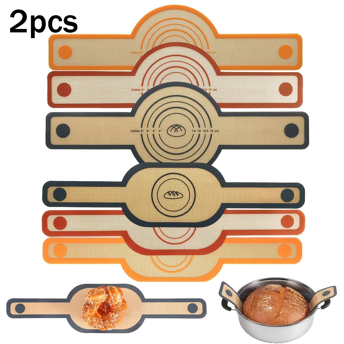 2pcs Silicone Bread Hanging Sling | Oval and Round, Non-Stick, Easy to Clean, Reusable, Long Handle,Transferable, Acid-Resistant
2pcs Silicone Bread Hanging Sling | Oval and Round, Non-Stick, Easy to Clean, Reusable, Long Handle,Transferable, Acid-Resistant