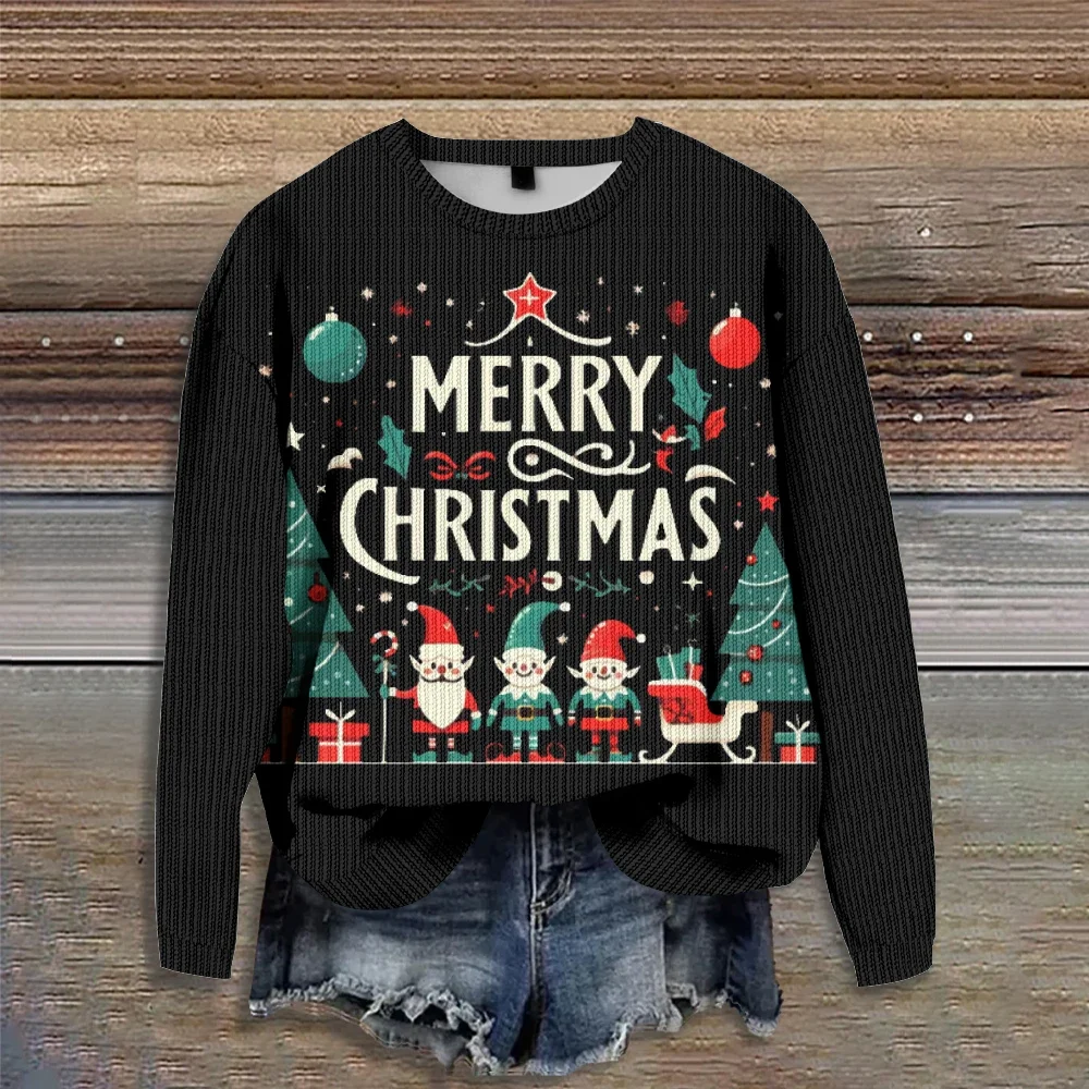Classic Christmas Sweatshirt Fashion New Year Women Crew Neck Hoodie Holiday Gift Casual Pullovers Couple Winter Streetwear
Classic Christmas Sweatshirt Fashion New Year Women Crew Neck Hoodie Holiday Gift Casual Pullovers Couple Winter Streetwear