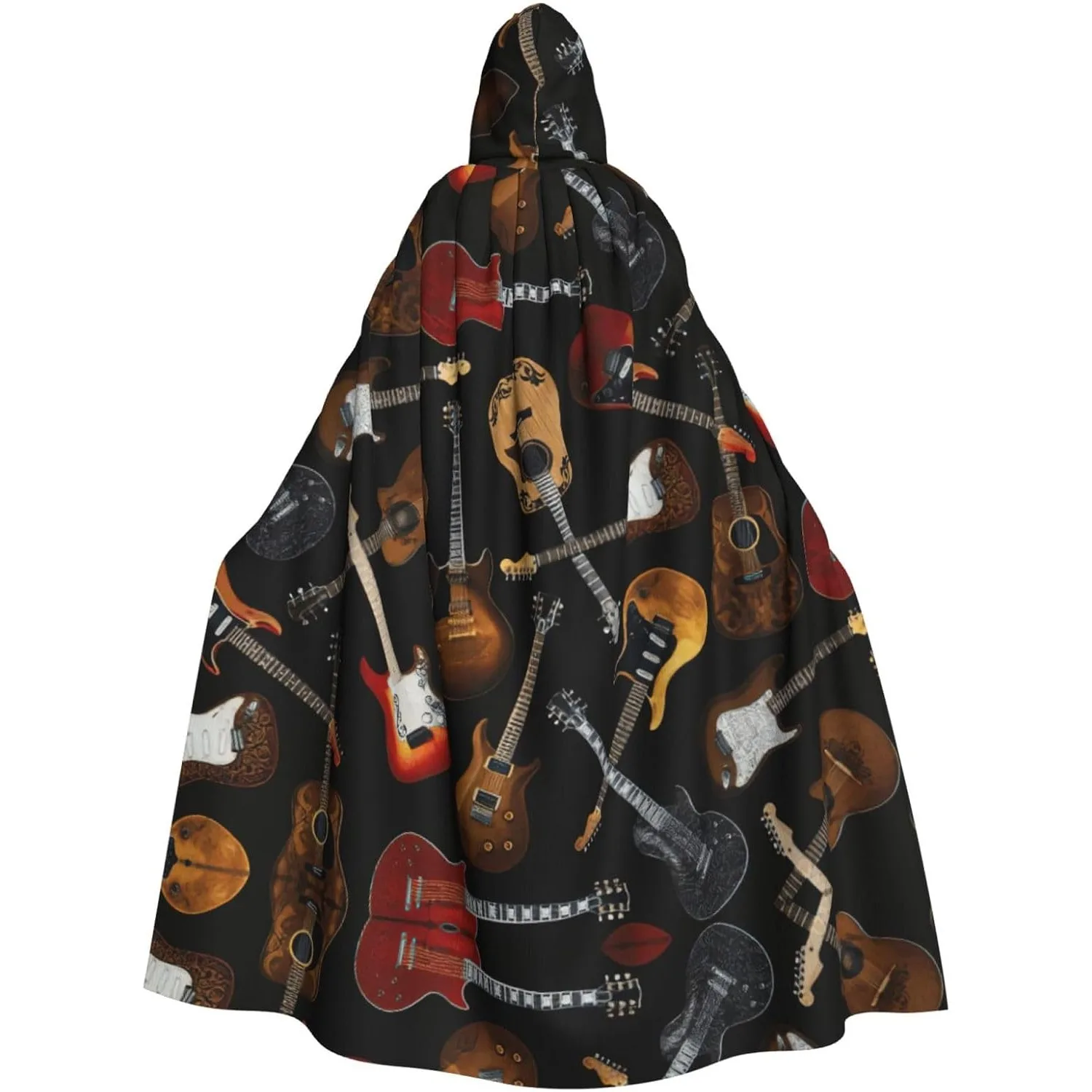 Накидка с капюшоном и принтом гитар для взрослых, карнавальная фестивальная накидка, халат для косплея, костюм для вечеринки, готический карнавал 
Накидка с капюшоном и принтом гитар для взрослых, карнавальная фестивальная накидка, халат для косплея, костюм для вечеринки, готический карнавал