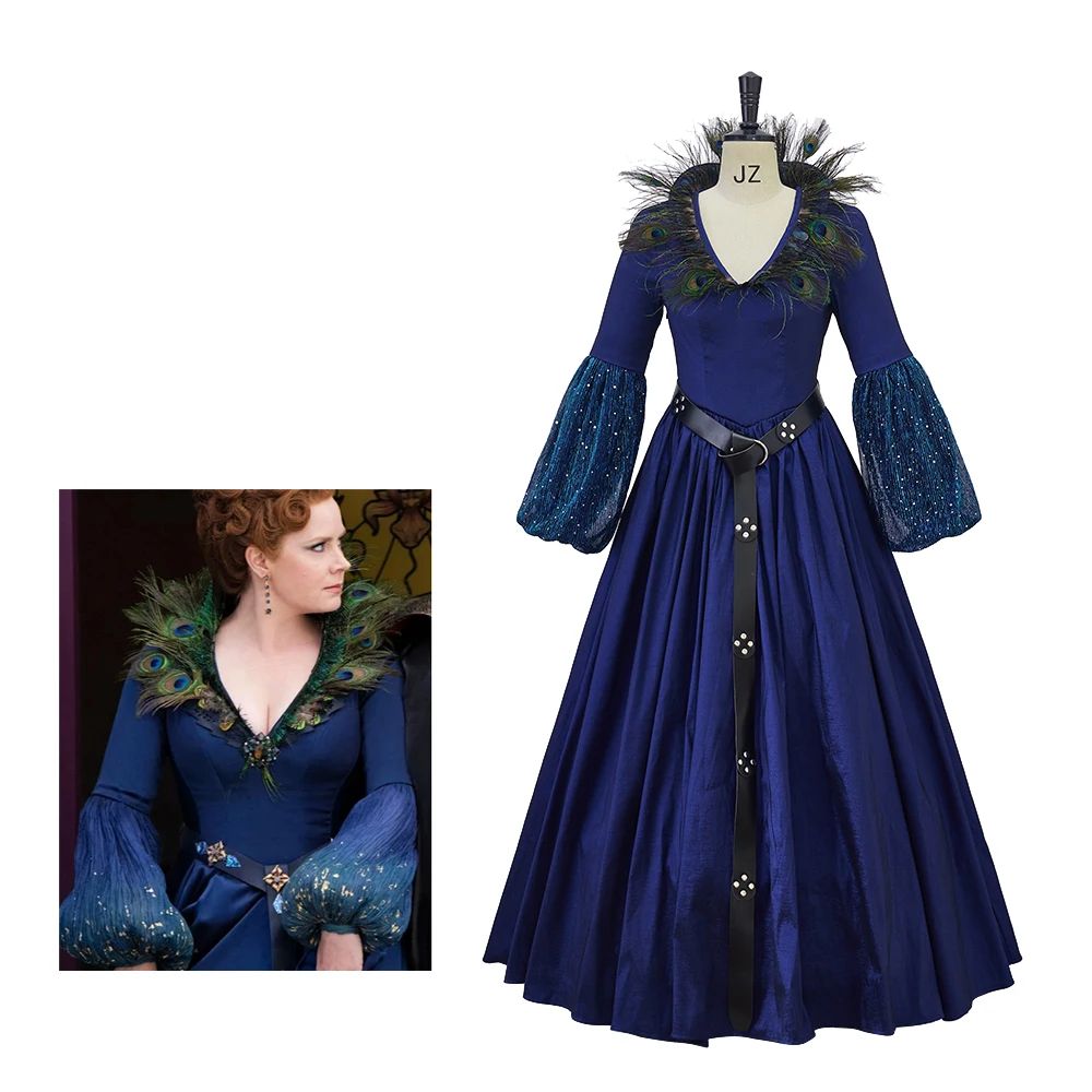 Movie Princess Giselle Cosplay Costume Wicked Outfits Dress Medeival Ball Gown Dark Blue Dress Adult Women Halloween Outfits
Movie Princess Giselle Cosplay Costume Wicked Outfits Dress Medeival Ball Gown Dark Blue Dress Adult Women Halloween Outfits
