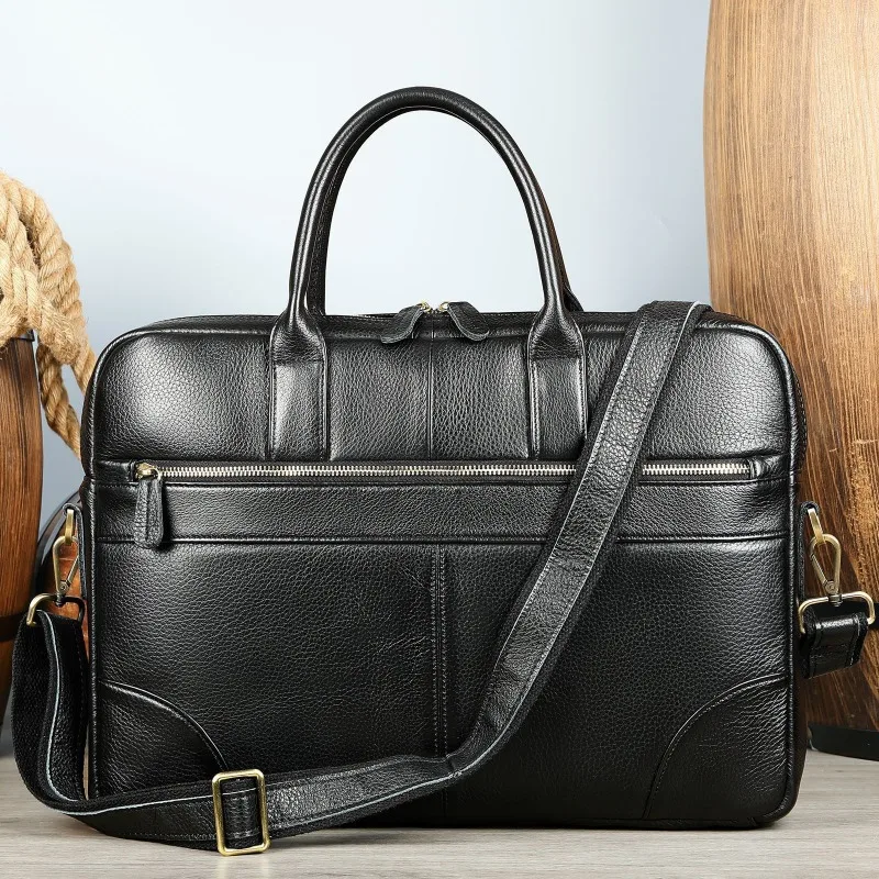 Men's Large Capacity Genuine Leather Briefcase Professional Business Daily Work Top Handle Office Bag
Men's Large Capacity Genuine Leather Briefcase Professional Business Daily Work Top Handle Office Bag