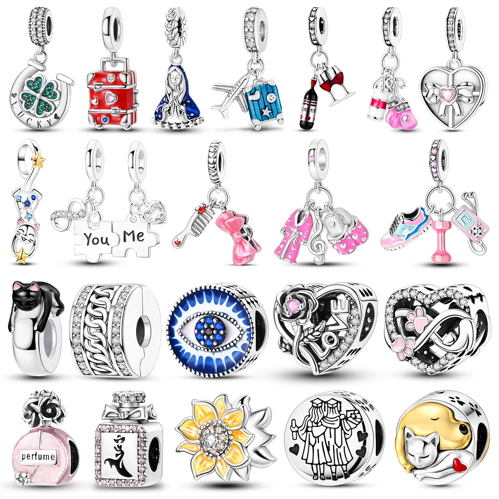 Original Silver Plated Newest Charms LOVE The Evil Eye Beads Fit Bracelet Necklace Pendants Making Jewelry Women Gift
Original Silver Plated Newest Charms LOVE The Evil Eye Beads Fit Bracelet Necklace Pendants Making Jewelry Women Gift
