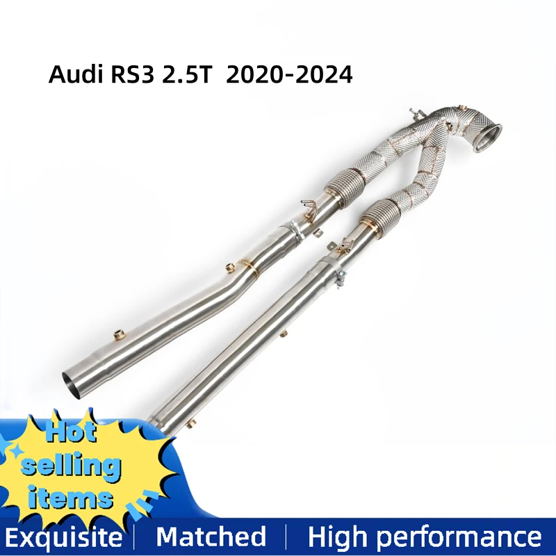 High flow exhaust downspout suitable for Audi RS3 2.5T 2020-2024 exhaust system stainless steel exhaust middle pipe
High flow exhaust downspout suitable for Audi RS3 2.5T 2020-2024 exhaust system stainless steel exhaust middle pipe