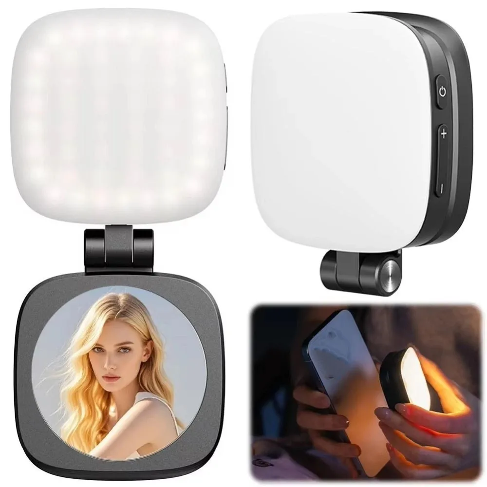 360° Rotation Magnetic Phone Selfie Light 3 Color with Makeup Mirror Mobile Phone Fill Light Retractable adjustment Portable
360° Rotation Magnetic Phone Selfie Light 3 Color with Makeup Mirror Mobile Phone Fill Light Retractable adjustment Portable