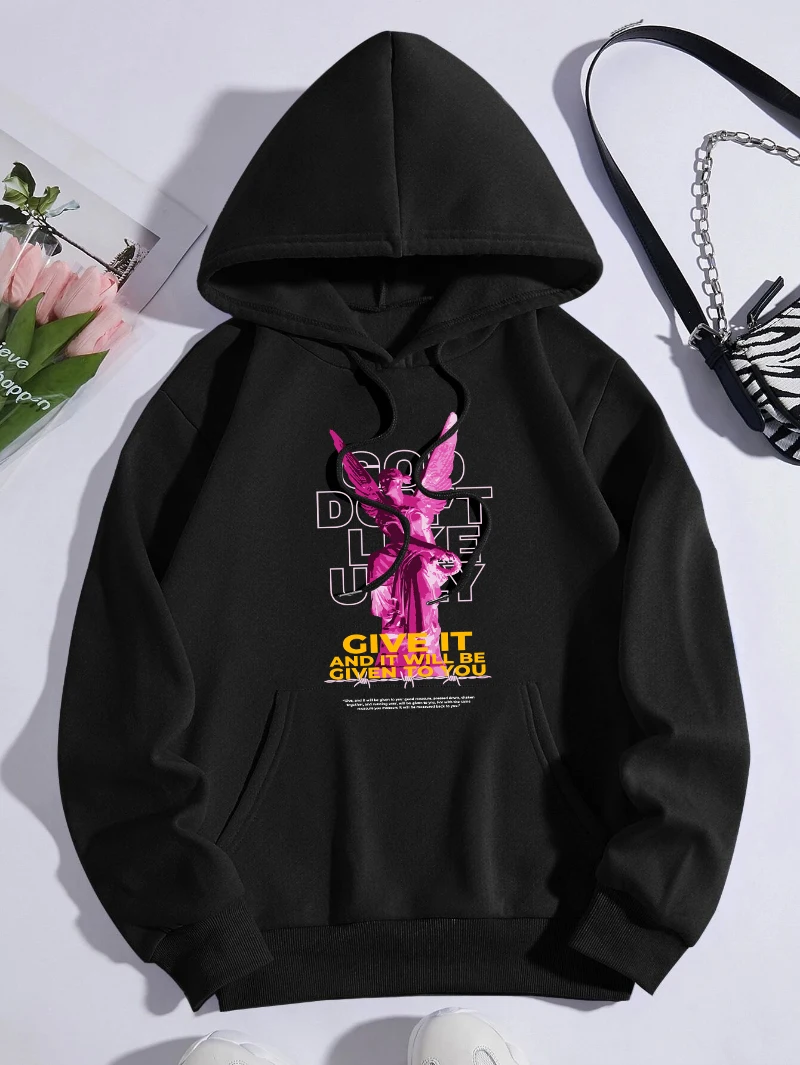 God Don'T Like Ugly Hoodie Women Art Graphic Prints Sweatshirt Fleece Warm Pocket Loose Hooded Winter Comfortable Woman Clothes
God Don'T Like Ugly Hoodie Women Art Graphic Prints Sweatshirt Fleece Warm Pocket Loose Hooded Winter Comfortable Woman Clothes