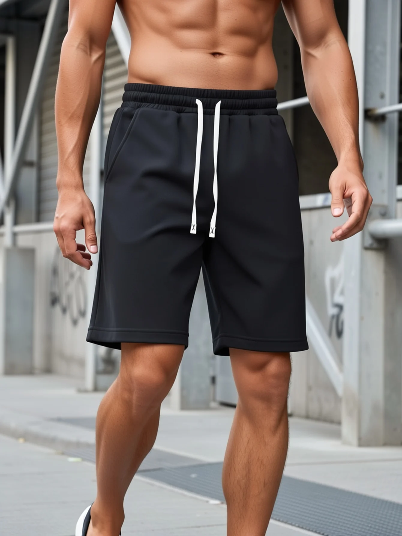 Men's Summer Shorts - Lightweight, Solid Color with Pockets & Drawstring Waist for Casual Sports Jogging
Men's Summer Shorts - Lightweight, Solid Color with Pockets & Drawstring Waist for Casual Sports Jogging